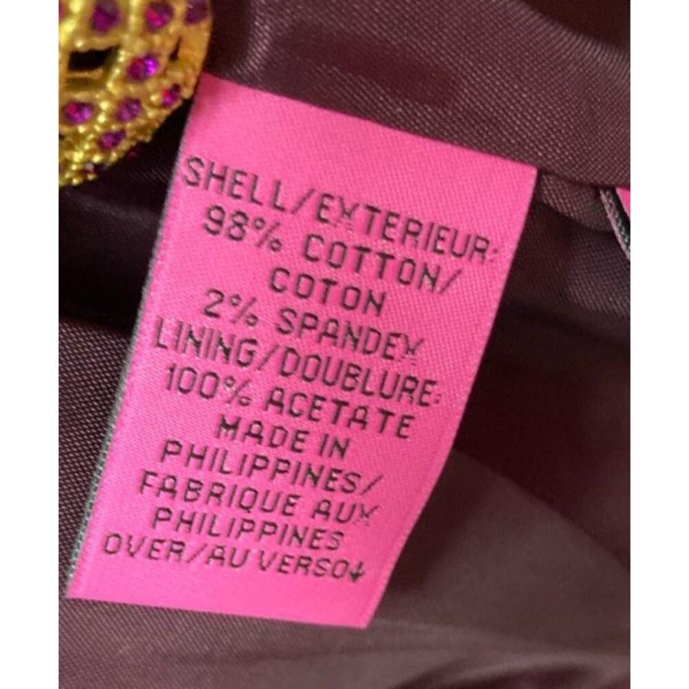 NWT Vintage Dana Buchman Purple Velvet Blazer 16W - Picture 3 of 6